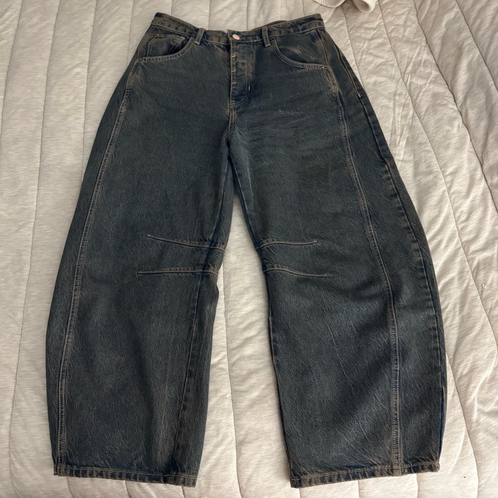 Free People Barrel jeans